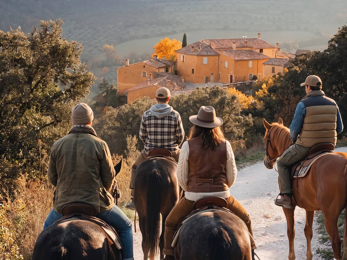 Balade à cheval dans la Drôme, autour de Dieulefit